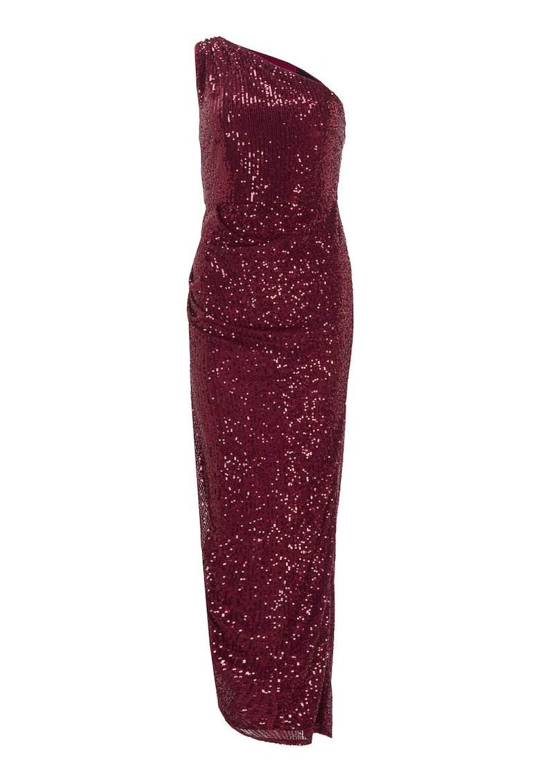 Дамска рокля 5AI09800 - Полиестер - Бордо - Бордо Swing