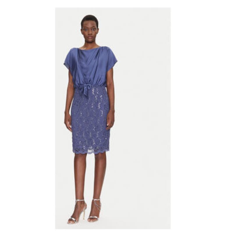 Дамска рокля  5AI10900 - Полиестер - Син - Син Swing