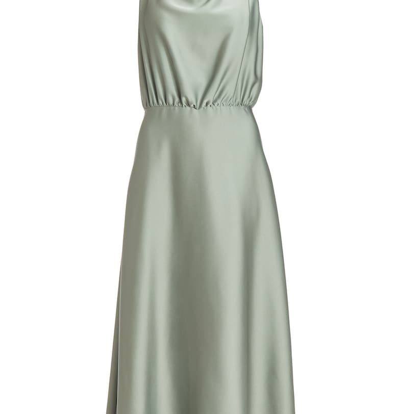 Дамска рокля  5AI13700 - Полиестер - Зелен - Зелен Swing