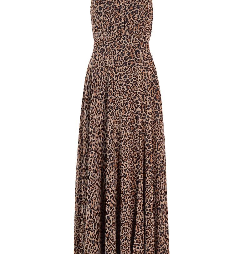 Дамска рокля  5AI15400 - Полиестер - Кафяв Swing