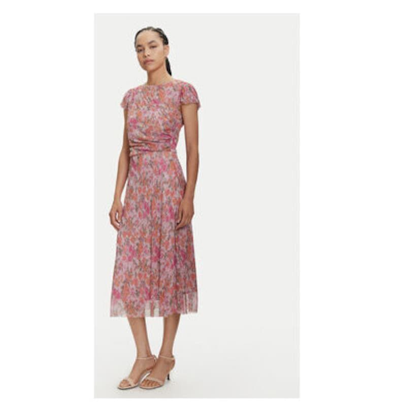 Дамска рокля  5AJ03000 - Полиестер - Розов - Розово Swing