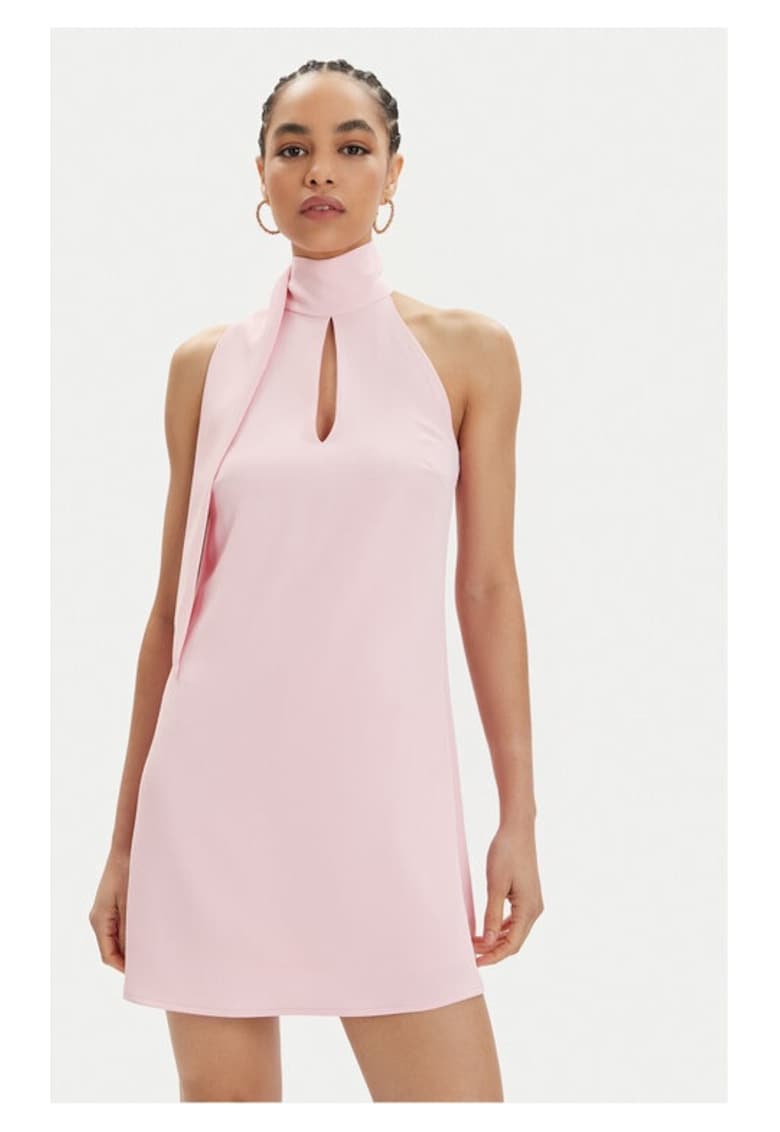 Дамска рокля - 72762 - Розова - Полиестер kontatto