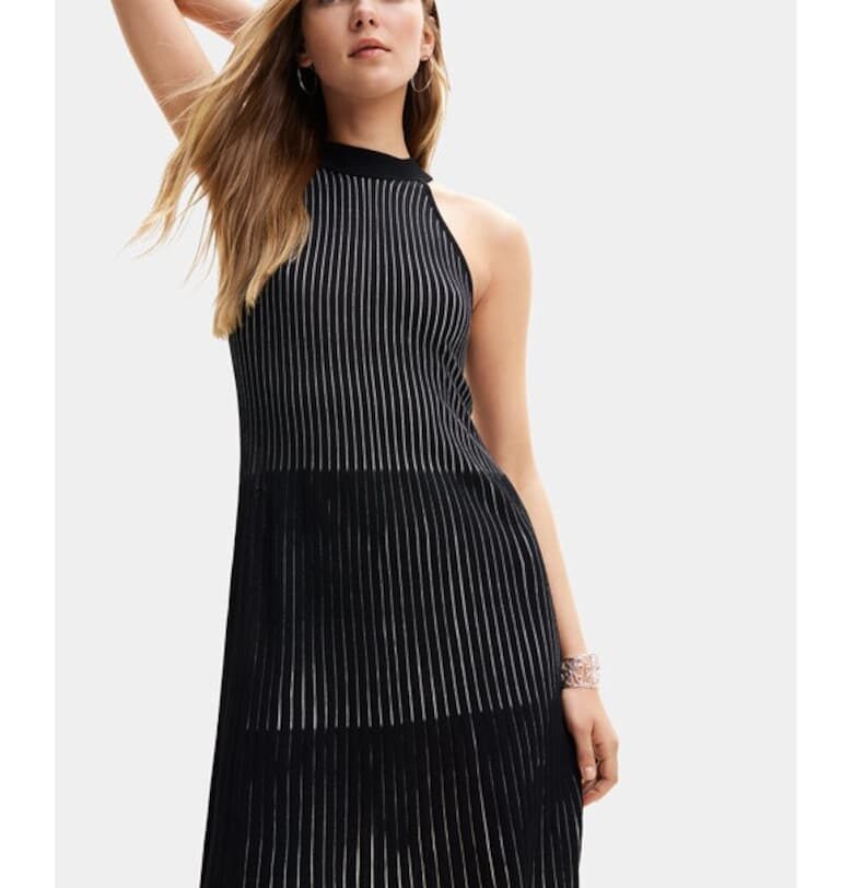 Дамска рокля -  76749 - Черна - Вискоза DESIGUAL