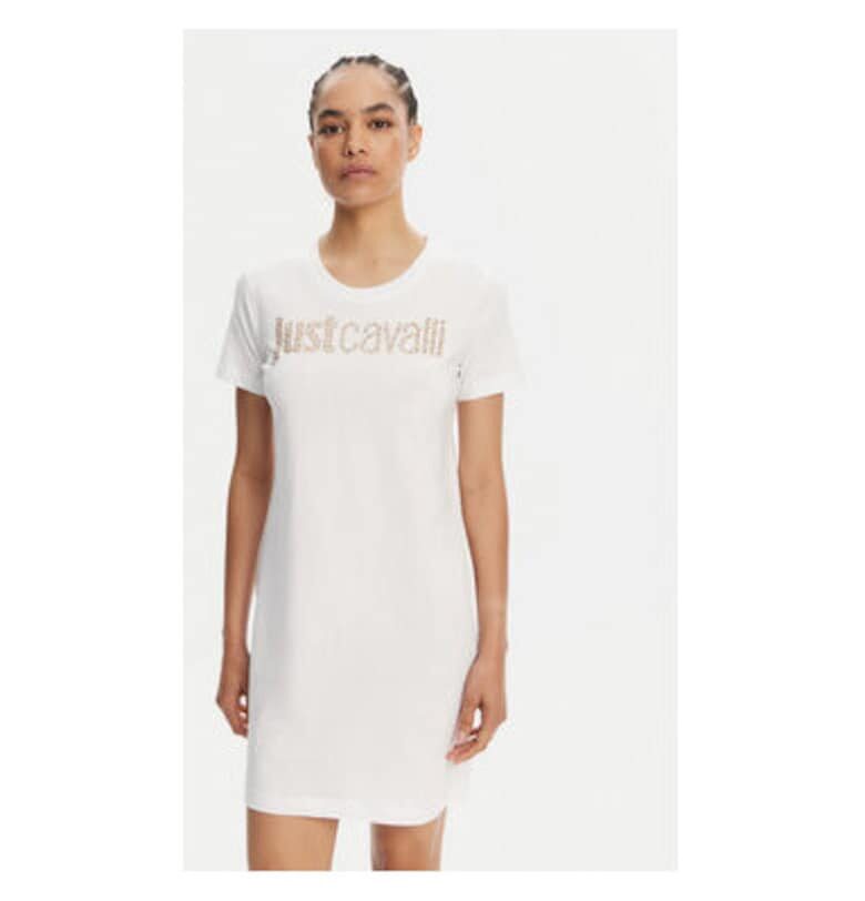 Дамска рокля  78PAOE15 CJ110 - Памук - Бял JUST CAVALLI