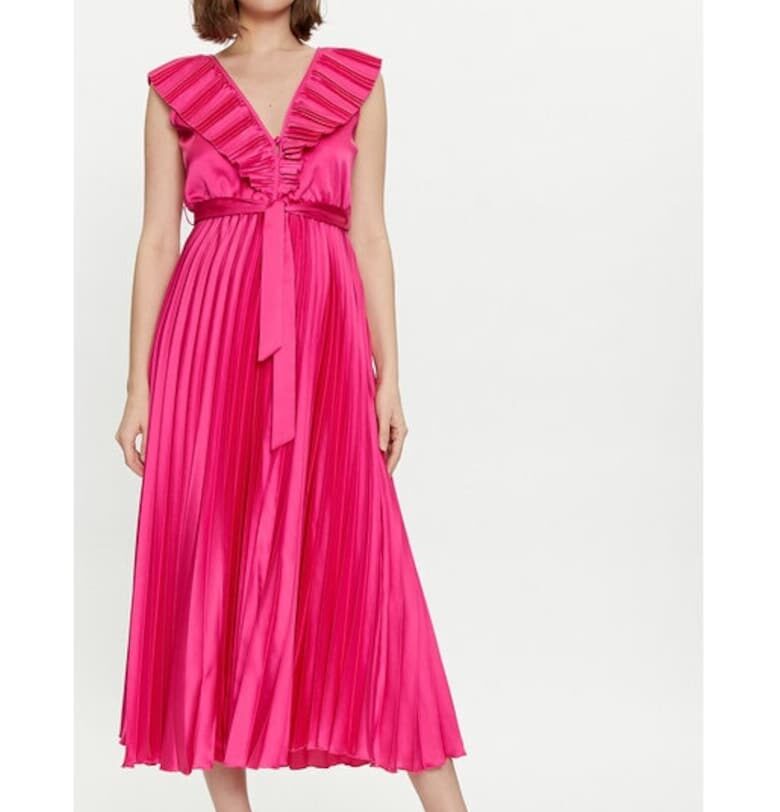 Дамска рокля -  80258 - Розова - Полиестер DIXIE