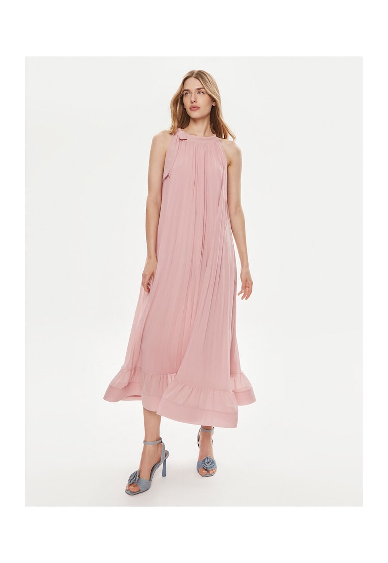 Дамска рокля - 93743 - Полиестер - Розова DIXIE