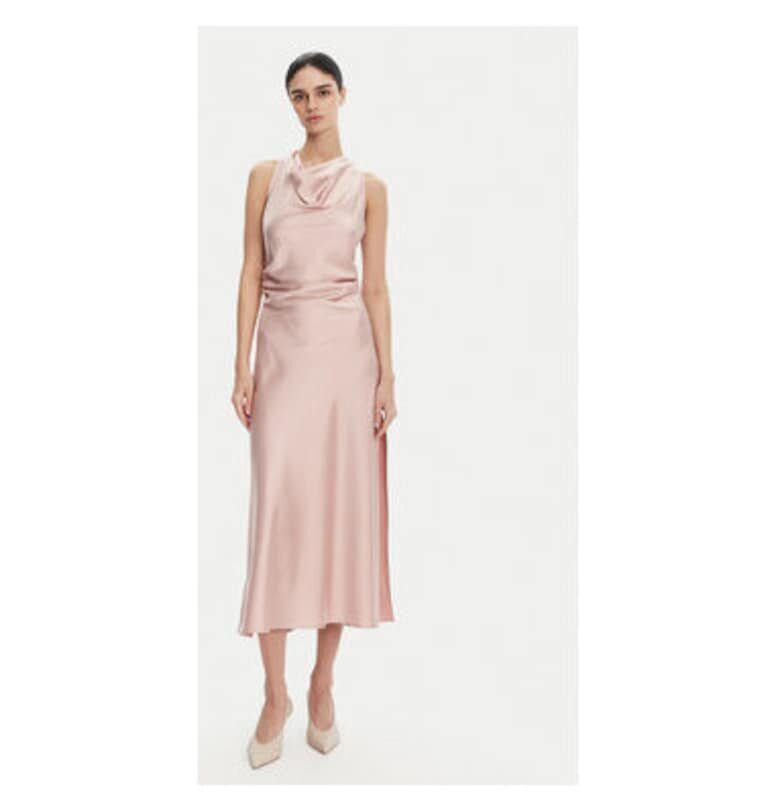 Дамска рокля  AEQJJBA - Полиестер - Розов - Розово Imperial