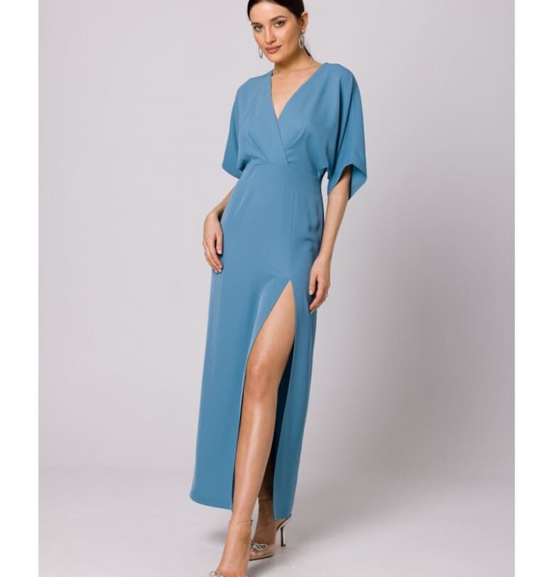 Дамска рокля -  Argagune - Полиестер - Светлосин Makover