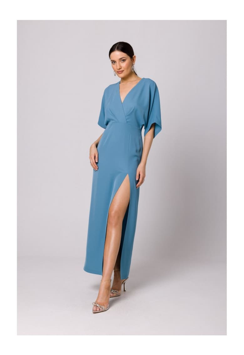 Дамска рокля - Argagune - Полиестер - Светлосин Makover