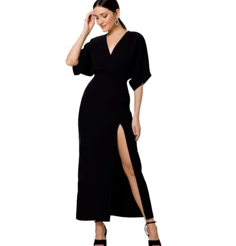 Дамска рокля -  Argagune - Полиестер - Черен Makover