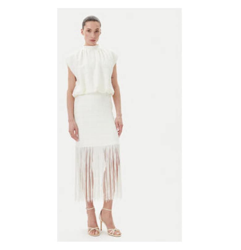 Дамска рокля  BBW4432 - Полиестер/Еластан - Бяла - Бял Bruuns Bazaar