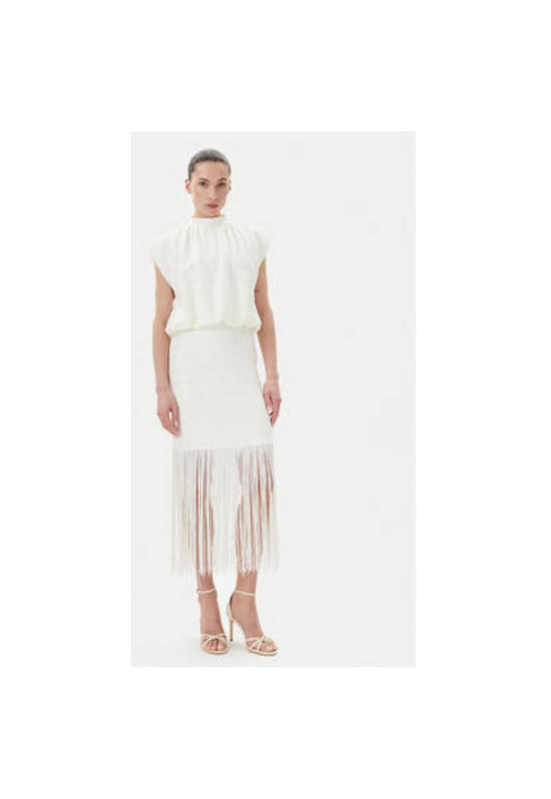 Дамска рокля BBW4432 - Полиестер/Еластан - Бяла - Бял Bruuns Bazaar