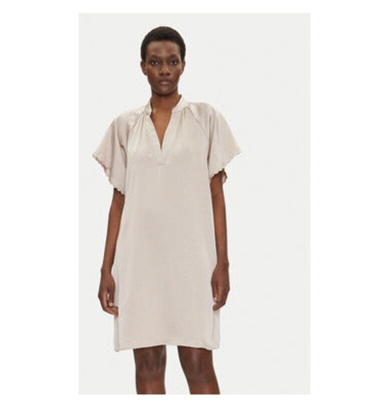 Дамска рокля  BBW4490 - Рециклиран полиестер - Бежов - Бежов Bruuns Bazaar