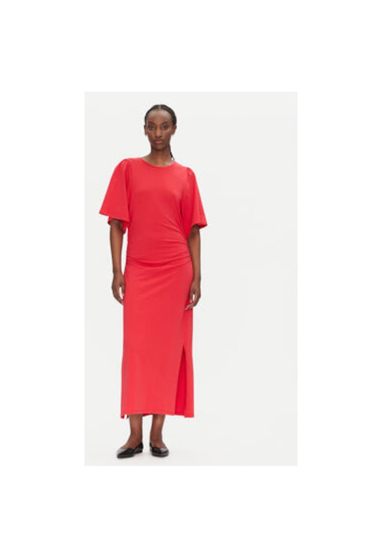 Дамска рокля BBW4560 - Органичен памук - Червена - Червен Bruuns Bazaar