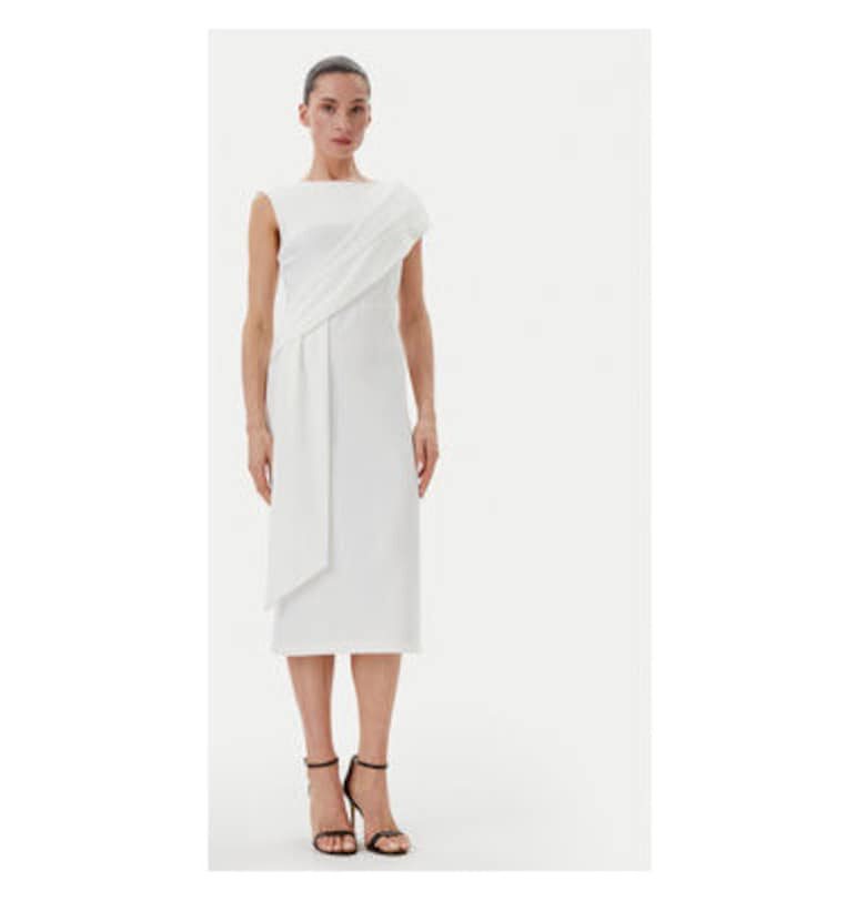 Дамска рокля  CFC0019923002 - Полиестер - Бял - Бял Rinascimento