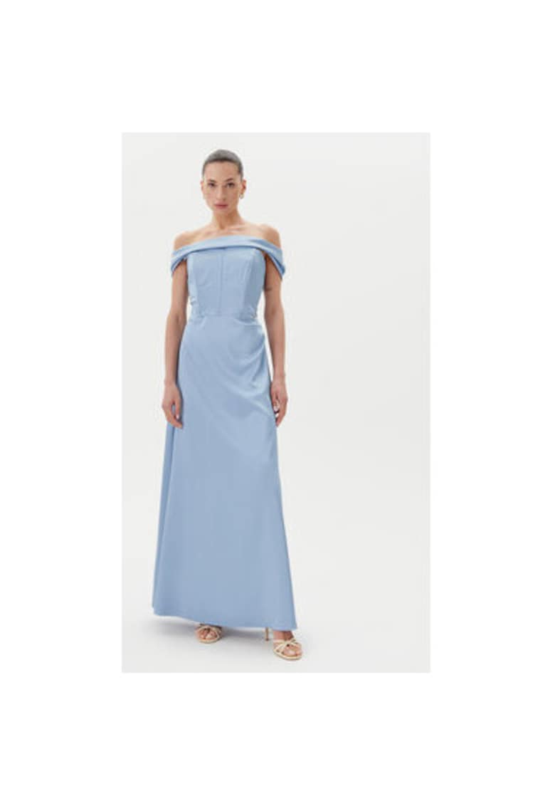 Дамска рокля CFC0123802003 - Полиестер - Светлосин Rinascimento