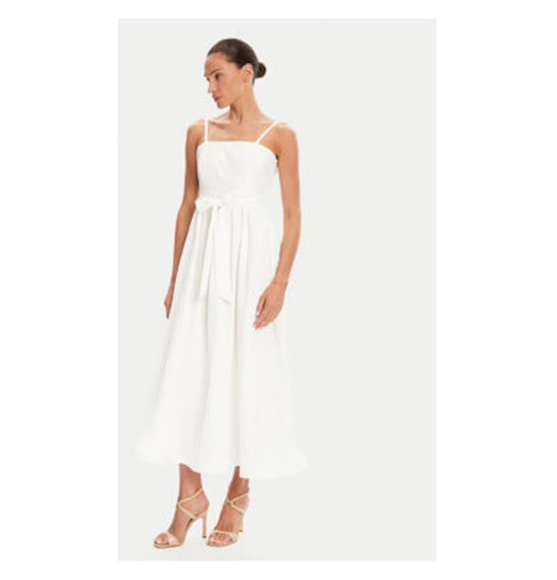 Дамска рокля  CFC0124473003 - Памук/Полиестер - XL INTL - Бяла Rinascimento