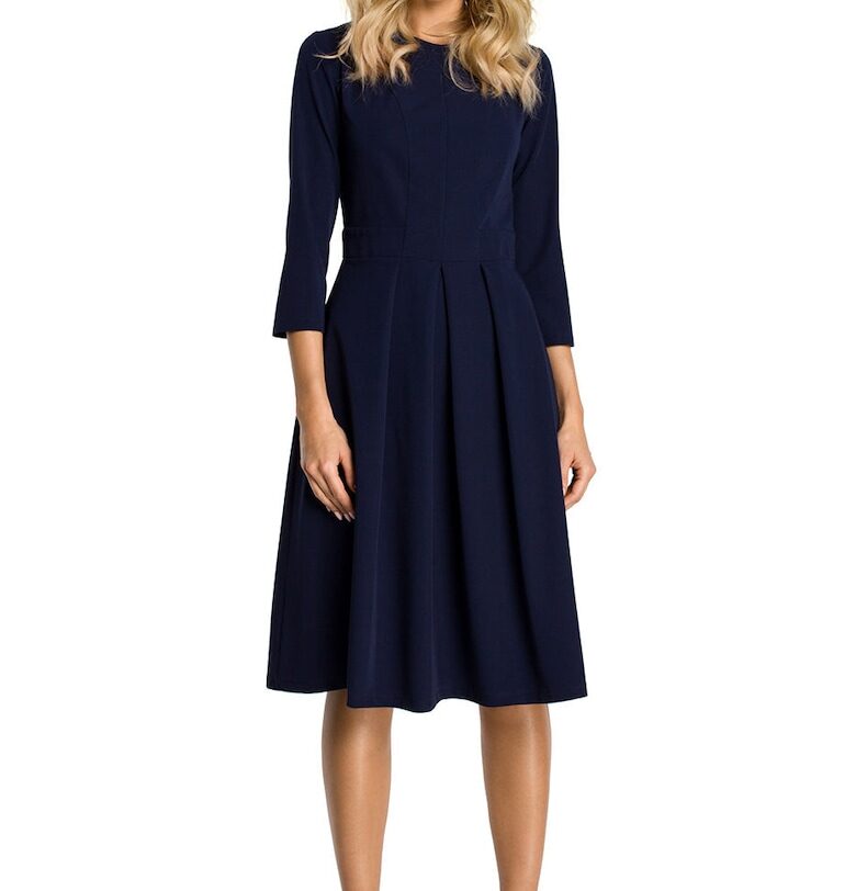 Дамска рокля Donina - тъмносиня - Син Adona