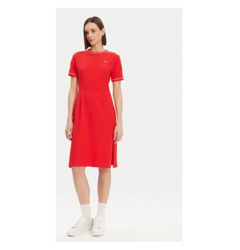 Дамска рокля  EF9988 - Памук - Червена - Червен Lacoste