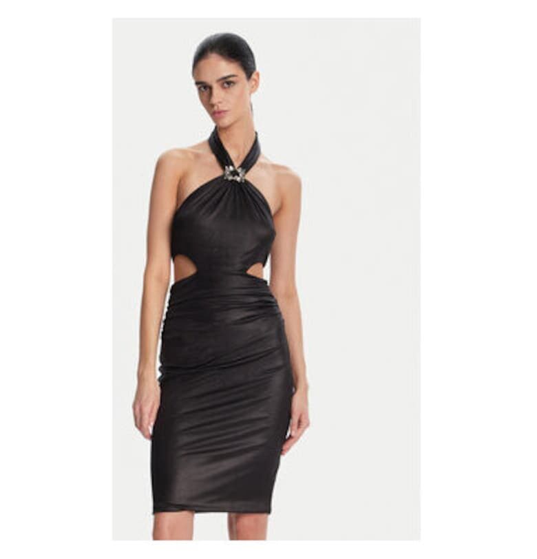 Дамска рокля  FQ25SD1001W798T4 - Полиестер - Черен - Черен Fracomina