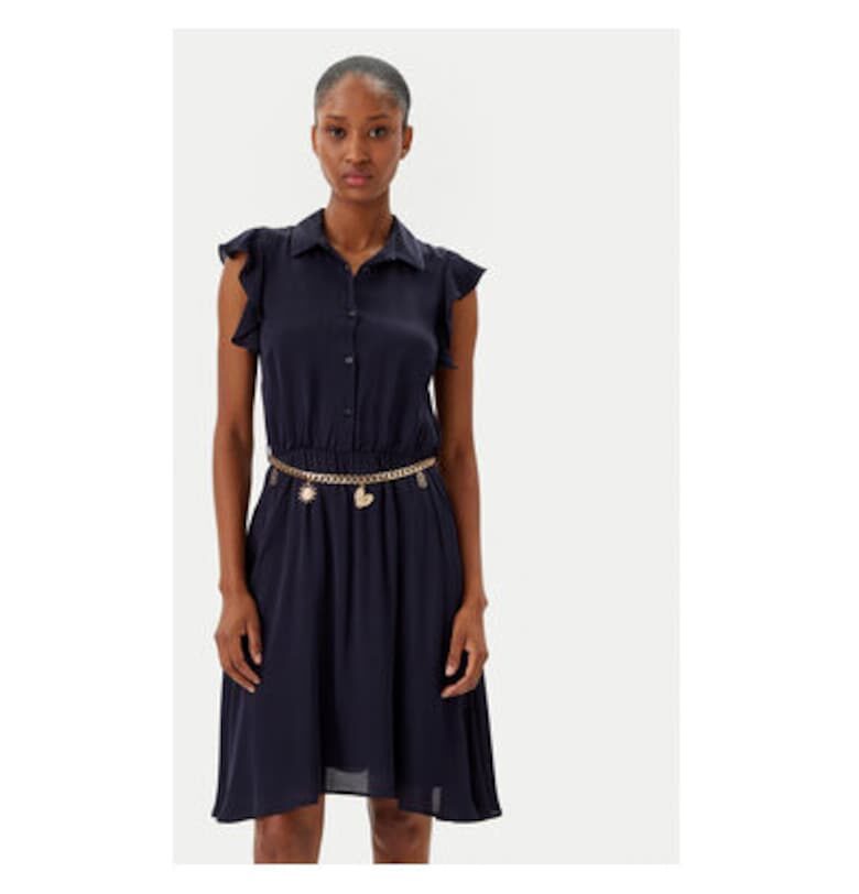 Дамска рокля  FR25SD1011W77401 - Вискоза - Тъмносин - Тъмносин Fracomina