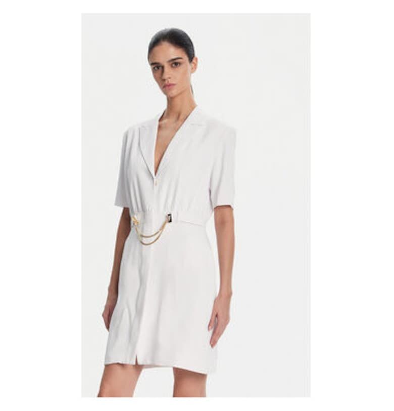 Дамска рокля  FS25SD1001W47601 - Полиестер - Бял - Бял Fracomina