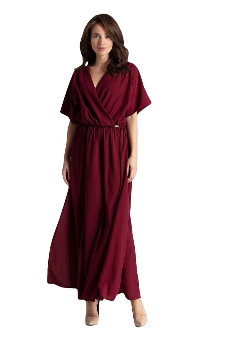 Дамска рокля Leniti Dávid Vörös - Червен Lenitif