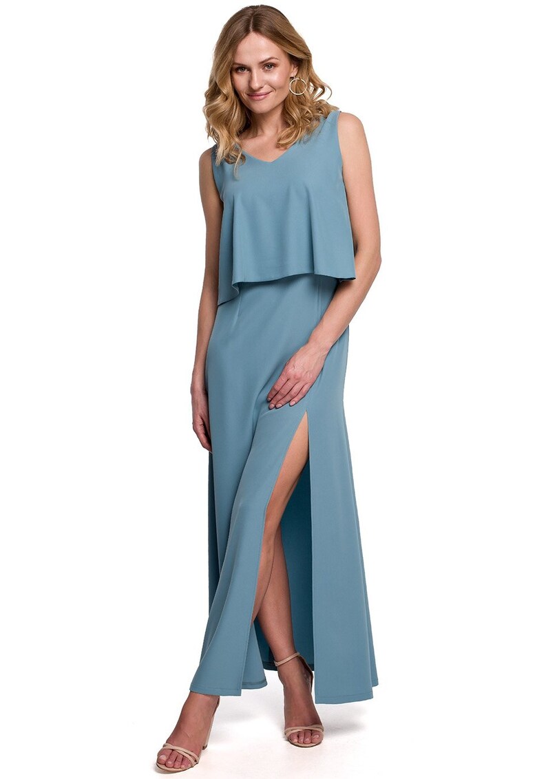 Дамска рокля Livia - Син - Син Adona