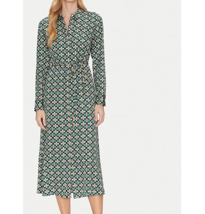 Дамска рокля - Marc O'Polo - 304827051 - Вискоза - Зелена - Зелен marc o polo