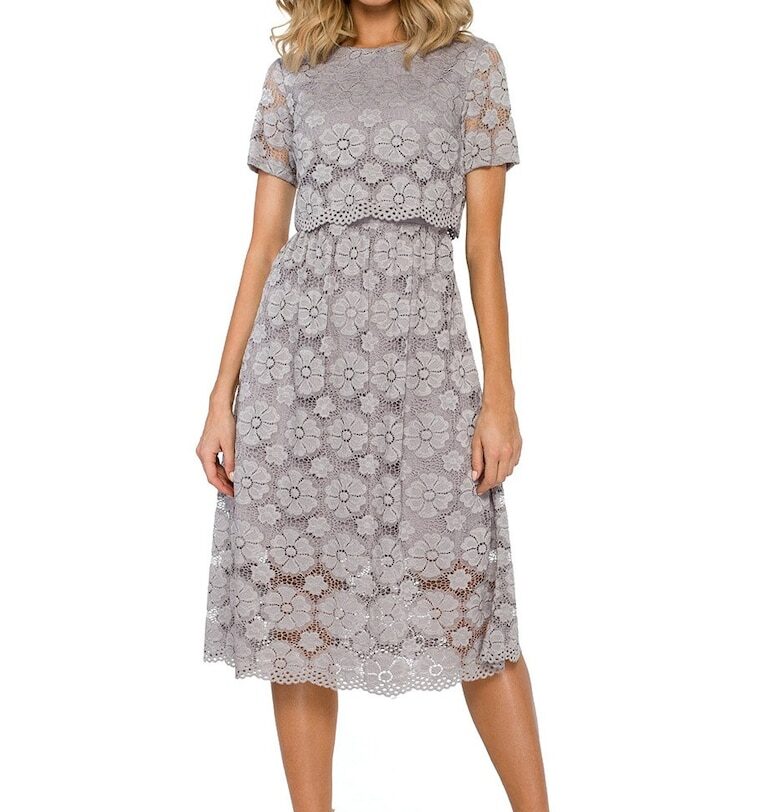 Дамска рокля Sasha - Сива - Сив Adona