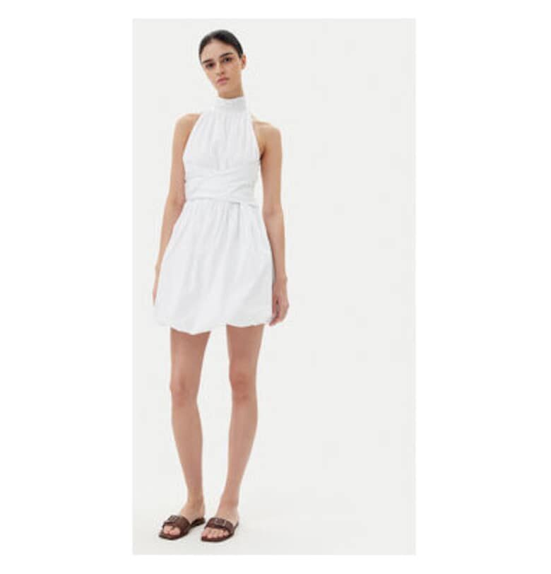 Дамска рокля  TD0606 - Памук - Бял VICOLO