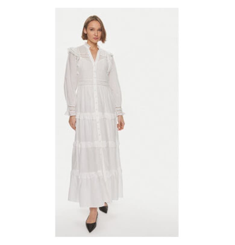 Дамска рокля - Айви Дъб - 303891244 - Лиосел/Органичен памук - Бяла - Бял IVY OAK