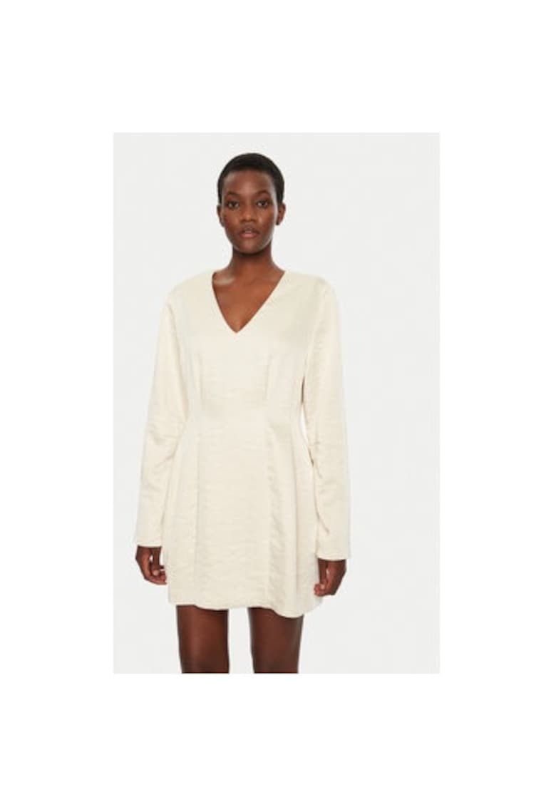 Дамска рокля - Биргит Херскинд - 304944239 - Рециклиран полиестер - Бежов - Бежов Birgitte Herskind