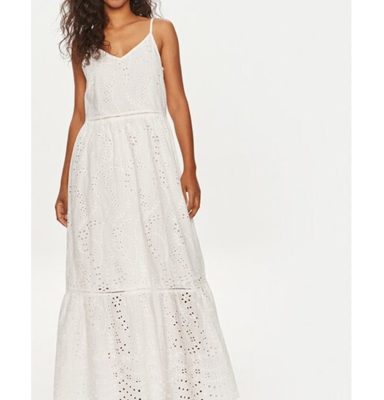 Дамска рокля -  Бяла - Памук Yas