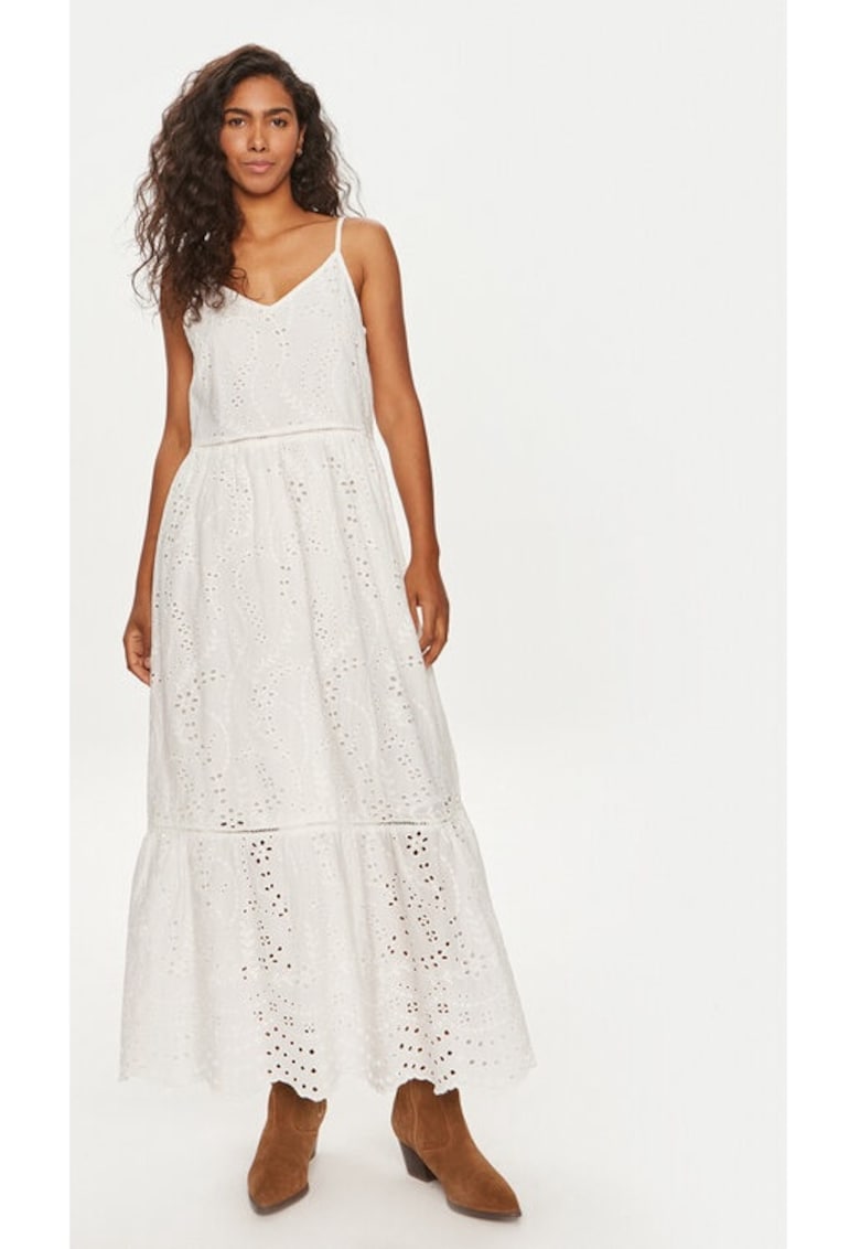 Дамска рокля - Бяла - Памук Yas