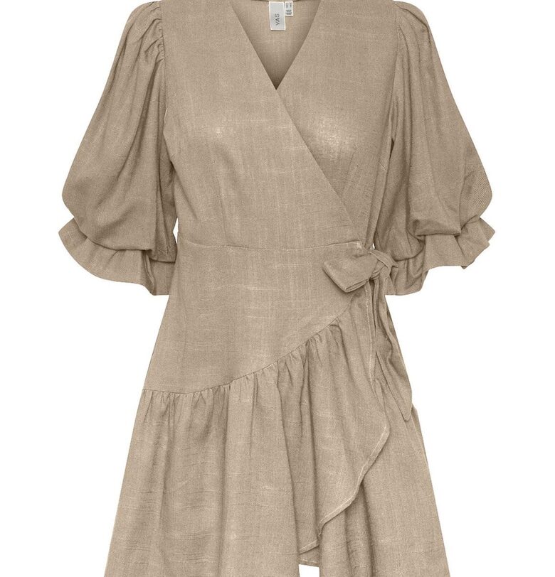 Дамска рокля -  Вискоза - 302027675 - Кафяв Yas