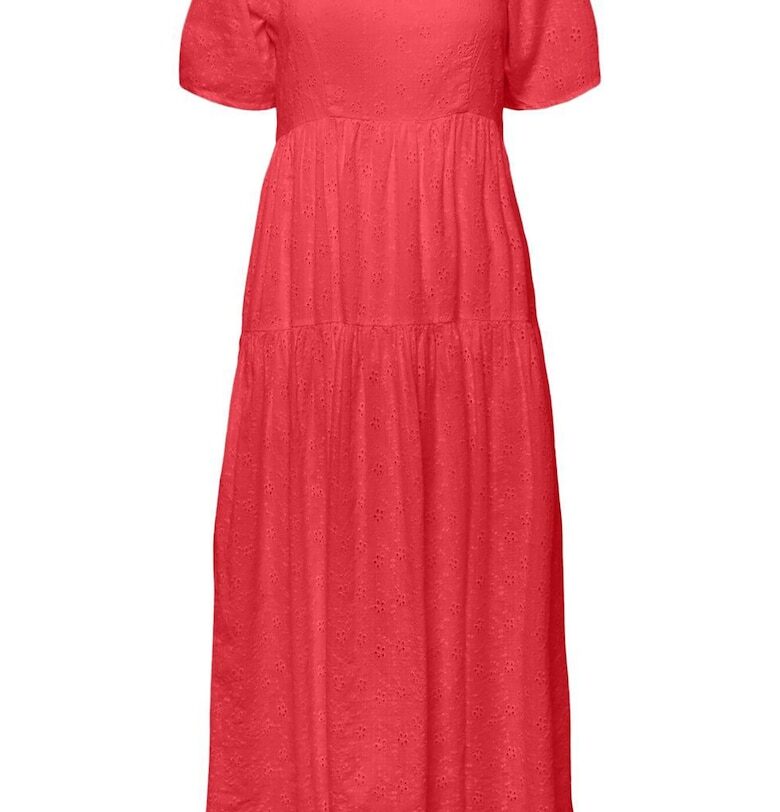 Дамска рокля -  Памук - 301808251 - Розово Yas