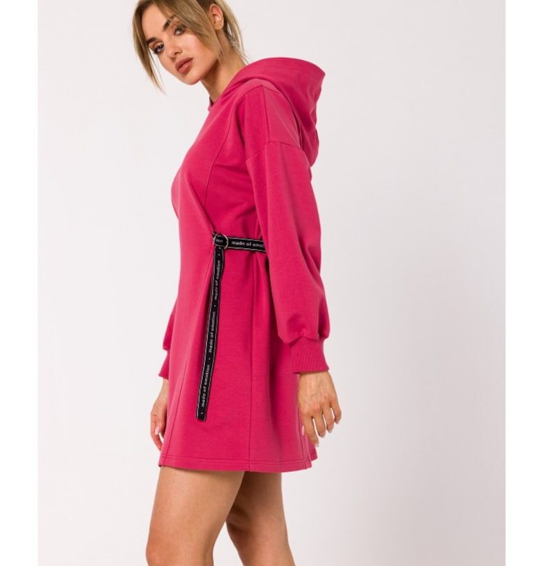 Дамска рокля - Памук - M32`45436 - Розово MOE