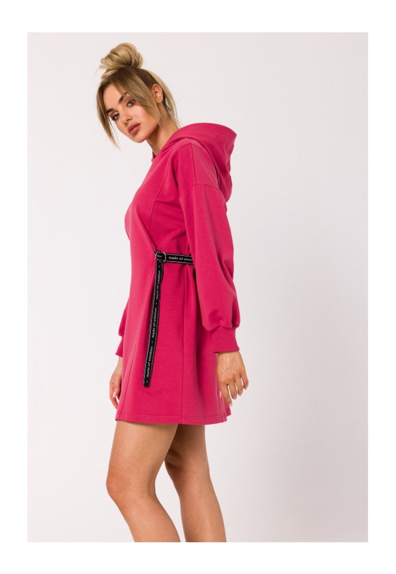 Дамска рокля - Памук - M32`45436 - Розово MOE