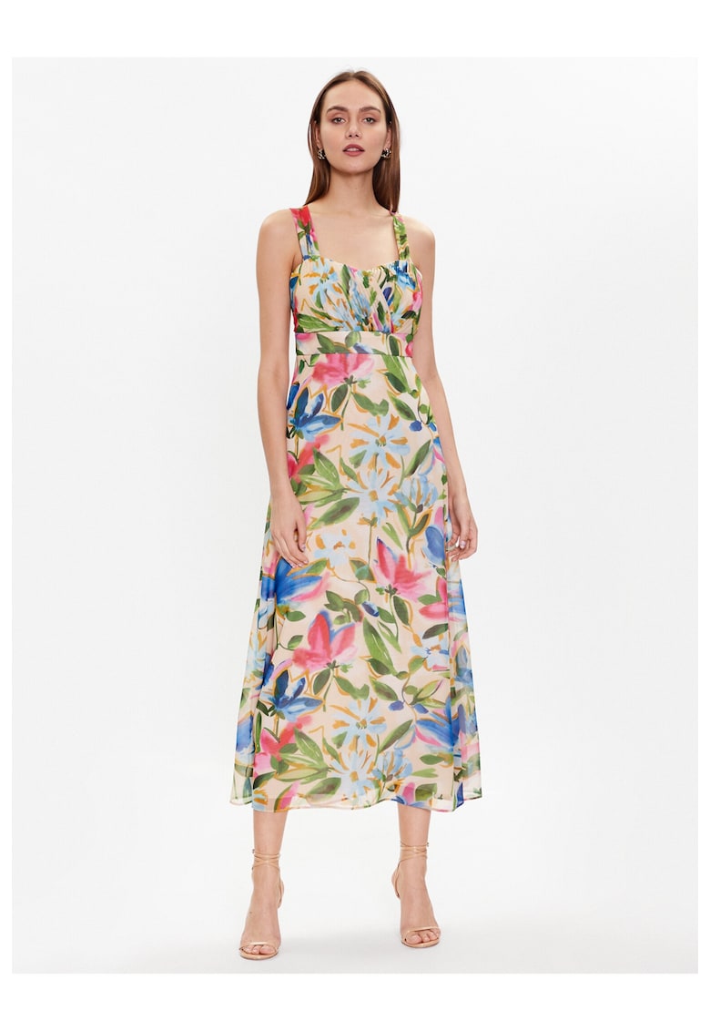 Дамска рокля - Полиестер - 302521258 - Бежов Naf Naf