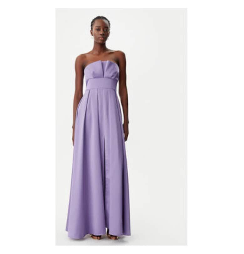 Дамска рокля  Полиестер - Лилав Rinascimento