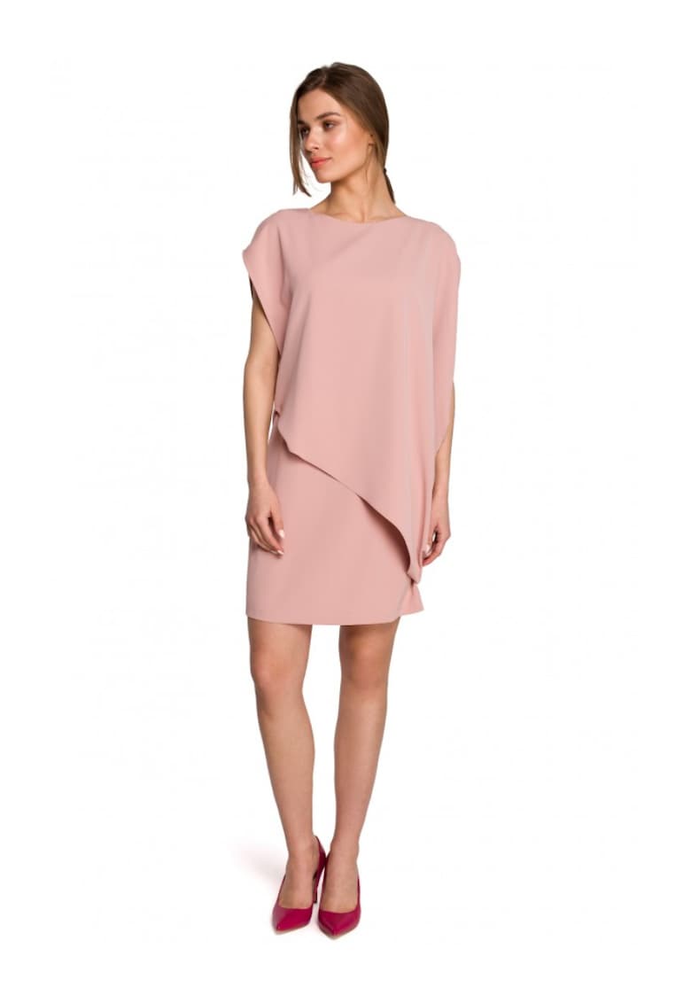 Дамска рокля Полиестер/Еластан - Тъмнозелена Style