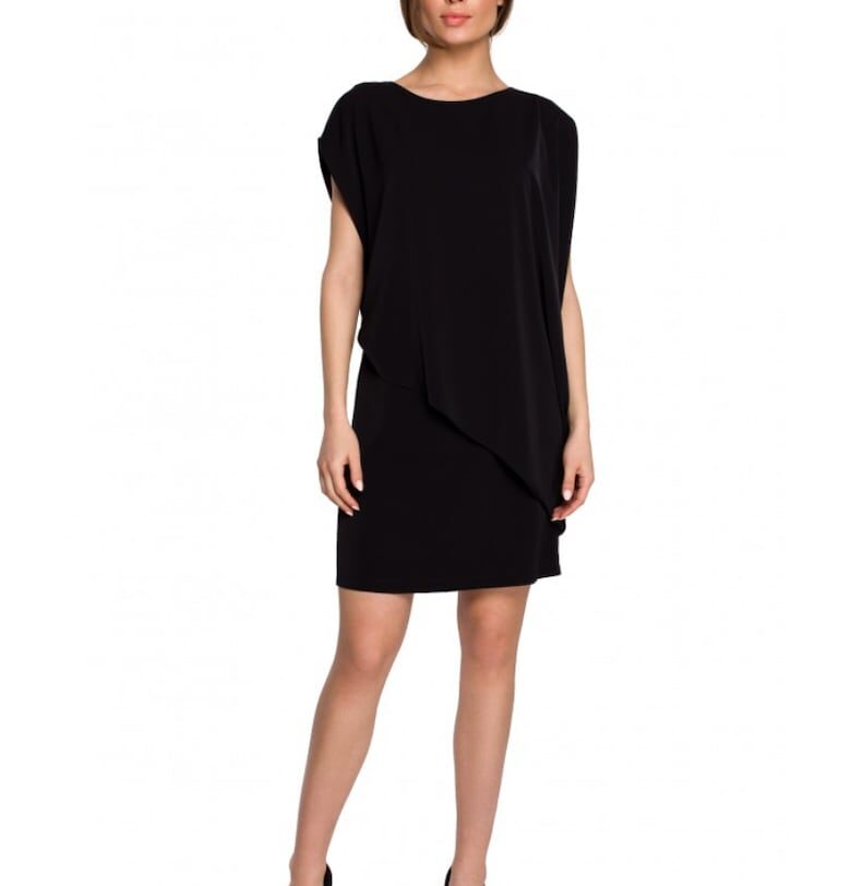 Дамска рокля  Полиестер/Еластан - Тъмнозелена Style