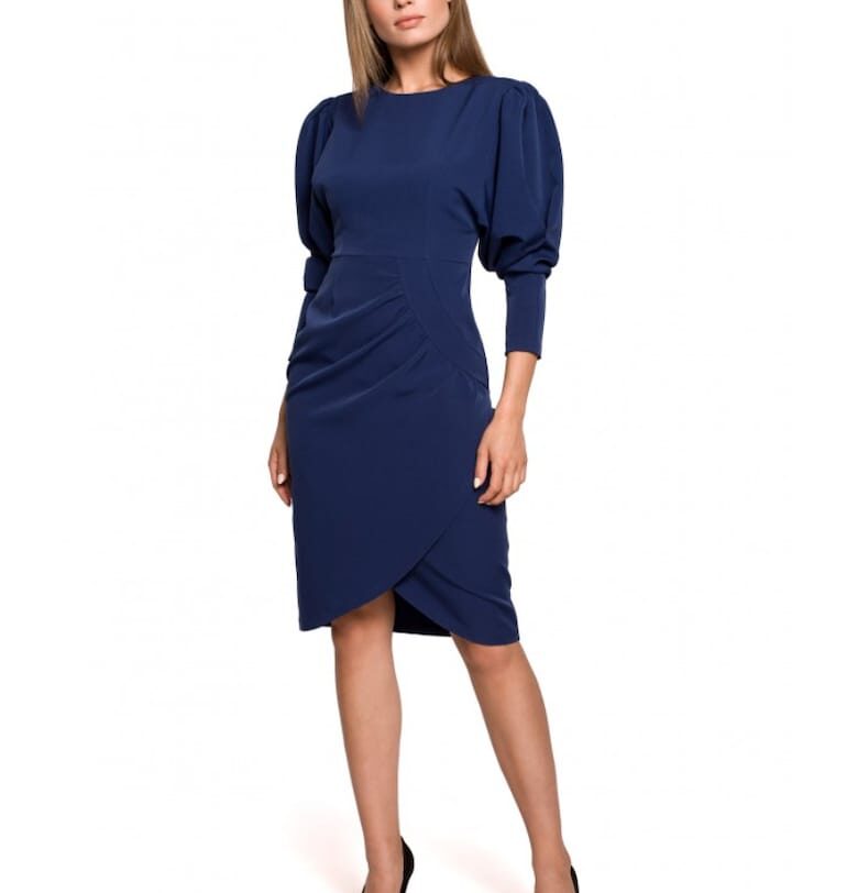 Дамска рокля  Полиестер/Еластан - Черен Style