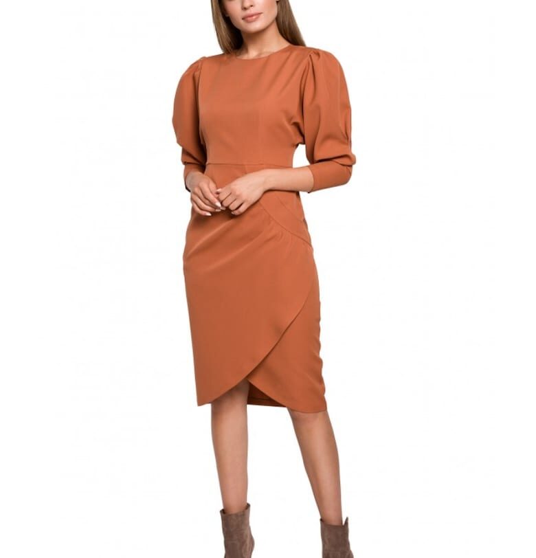 Дамска рокля  Полиестер/Еластан - Черен Style