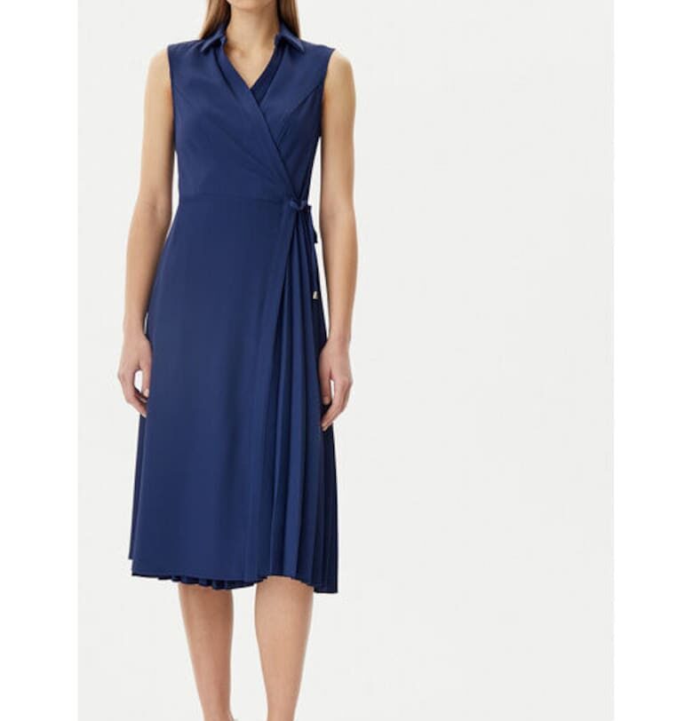 Дамска рокля - Ринасименто - 305318039 - Полиестер - Син Rinascimento