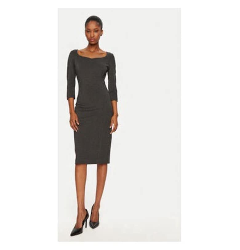 Дамска рокля - Риначименто - 305018311 - Вискоза/Полиамид - Сив - Сив Rinascimento