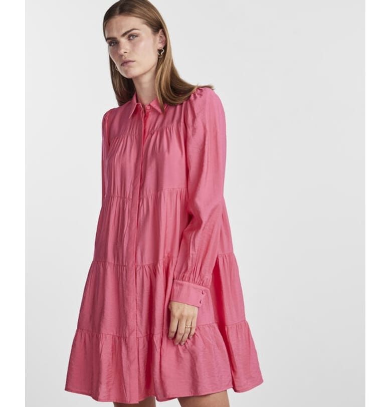 Дамска рокля -  Розова - Вискоза Yas