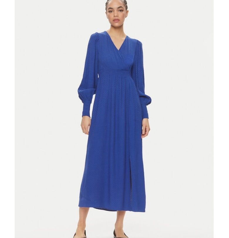 Дамска рокля -  Синя - Вискоза Yas