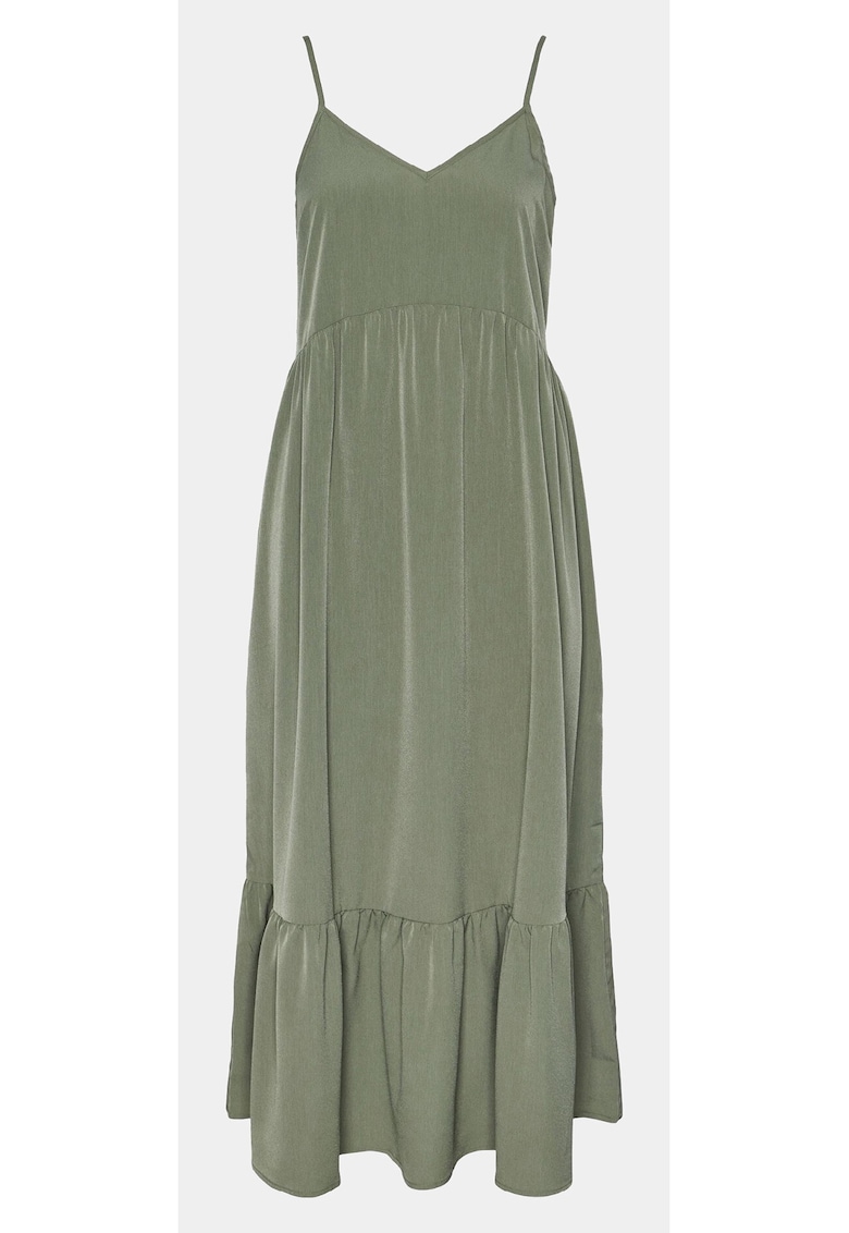 Дамска рокля - Части - 303434656 - Зелена - Полиестер Pieces